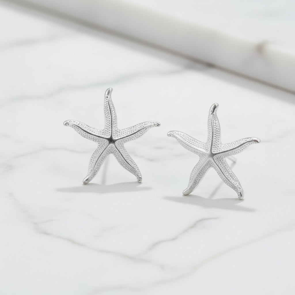 Starfish stud earrings