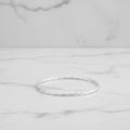 Sterling Silver Rope Bangle - Terciany 