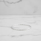 Sterling Silver Rope Bangle - Terciany 