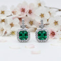 Green Cubic Zirconia Studs