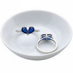 Blue Heart Cubic Zirconia Ring
