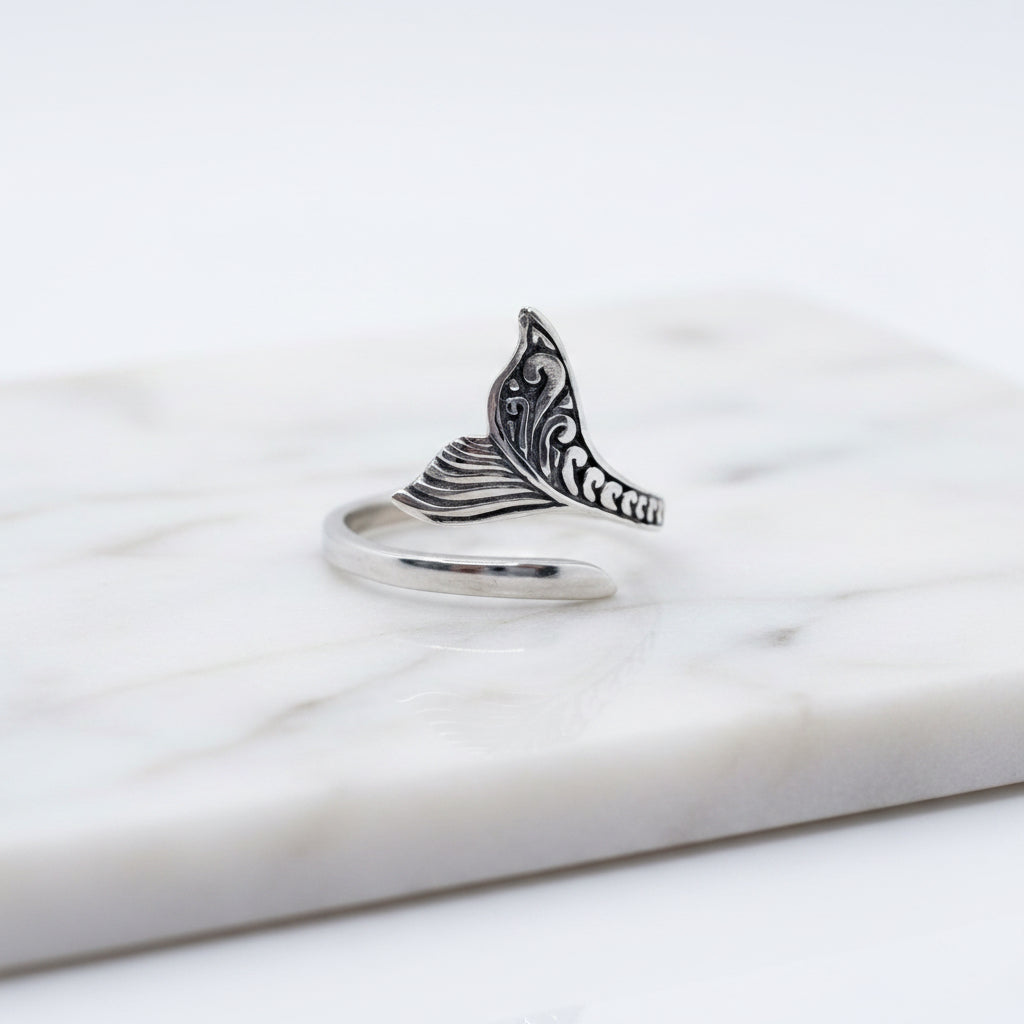Whale Tail Open Size Ring