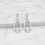 Sterling Silver Double Hoop Earrings
