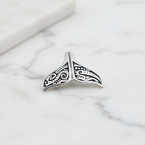 Sterling silver Whale Tail Pendant - Terciany 