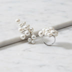 Stunning Stunning Statement  Adjustable Ring With Lots Of Freshwater Pearls - Terciany 