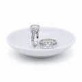 Square Cubic Zirconia In Tube Setting Ring