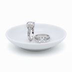 Square Cubic Zirconia In Tube Setting Ring