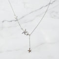 Sterling Silver Necklace With Starfish Detail - Terciany 