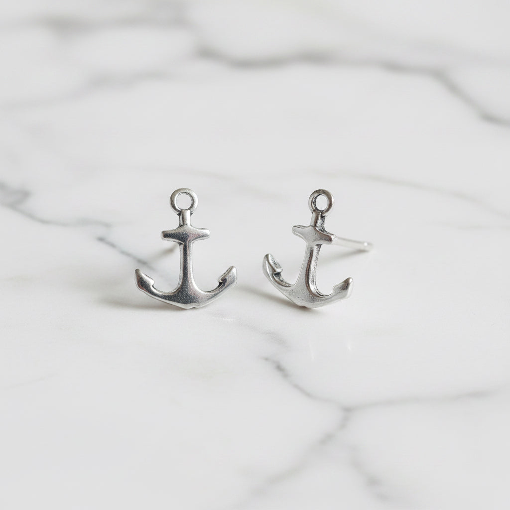 Anchor Stud Earrings - Terciany 