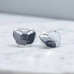 Pansy Shell Stud Earring