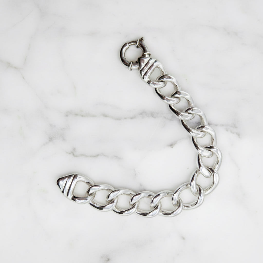 Bulky Medium Link Statement Bracelet - Terciany 