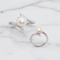 Adjustable pearl ring - Terciany 