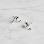 Sea Wave Stud Earrings - Terciany 