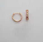18mm Rosé Gold Huggy With Cubic Zirconia