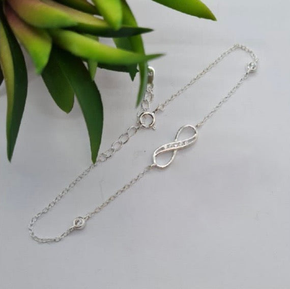 Infinity Bracelet With Little Stones