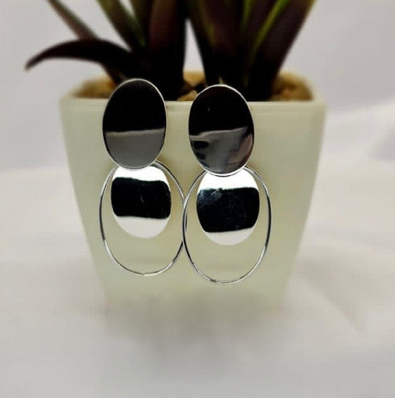 Stunning Silver Drop Ovals