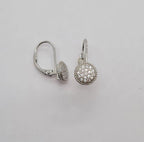 Sterling Silver Comfy Clasp Earrings With Cubic Zirconia