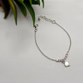 Sterling Silver Baby Bracelet With Pink Cubic Zirconia Detail - Terciany 