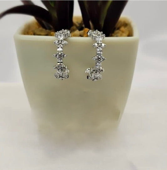 19mm Stunning detailed cubic zirconia hoops