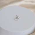Sterling Silver 5mm Moissanite Stud Earrings - Terciany 
