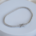 Tennis Bracelet with 3mm Moissanite stones (with GRA Certificate) - Terciany 
