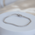 Tennis bracelet with 2mm Moissanite stones (with GRA Certificate) - Terciany 