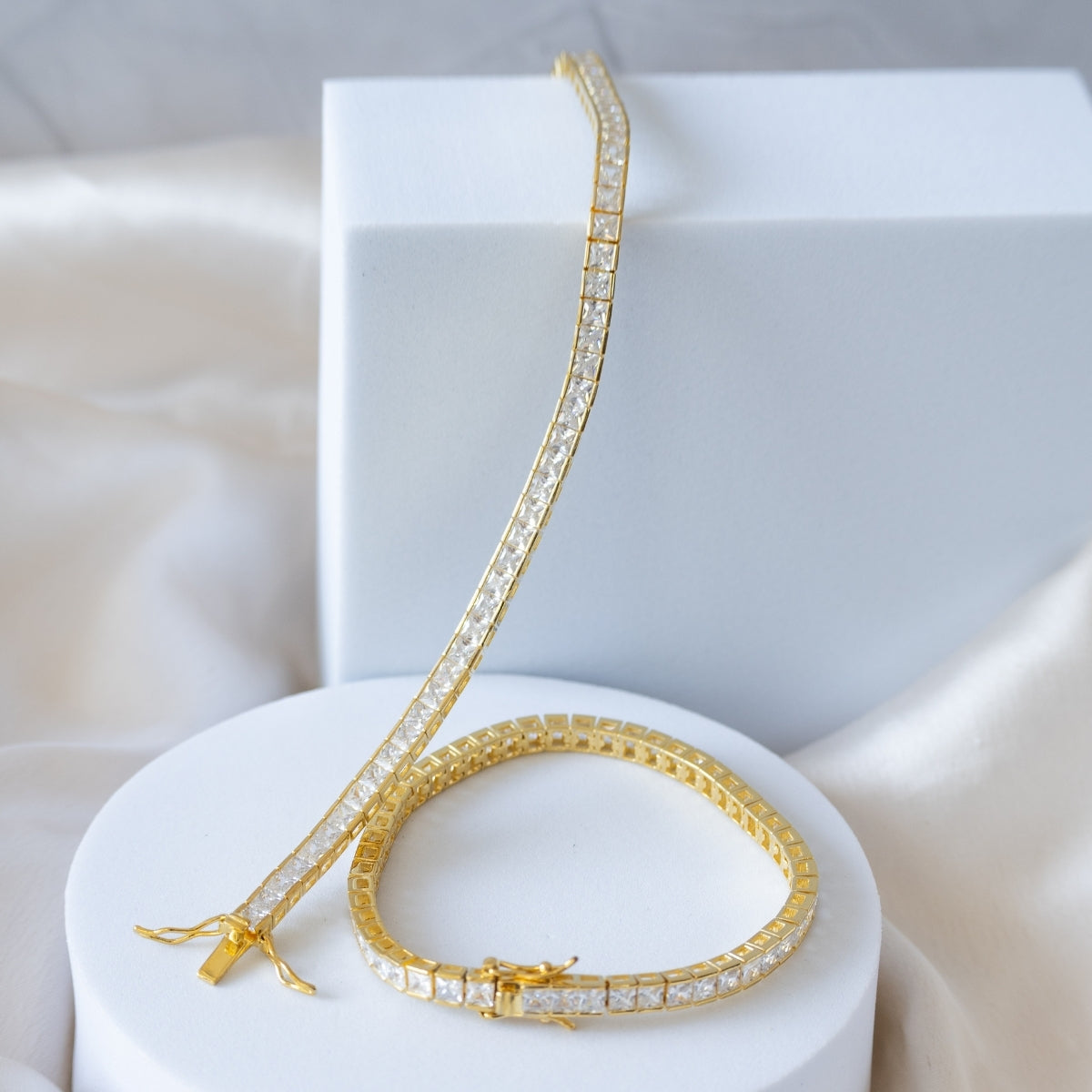Gold Tennis bracelet - Terciany 