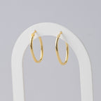 Gold oval hoop - Terciany 