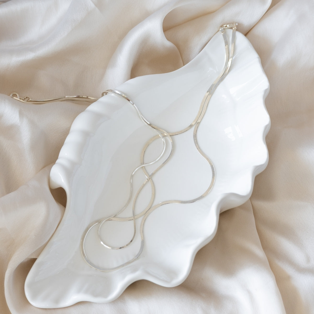 2.5 mm soft herringbone necklace - Terciany 