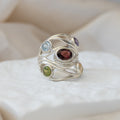 Semi precious stone Dome ring - Terciany 