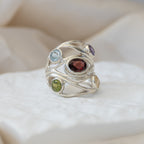 Semi precious stone Dome ring - Terciany 