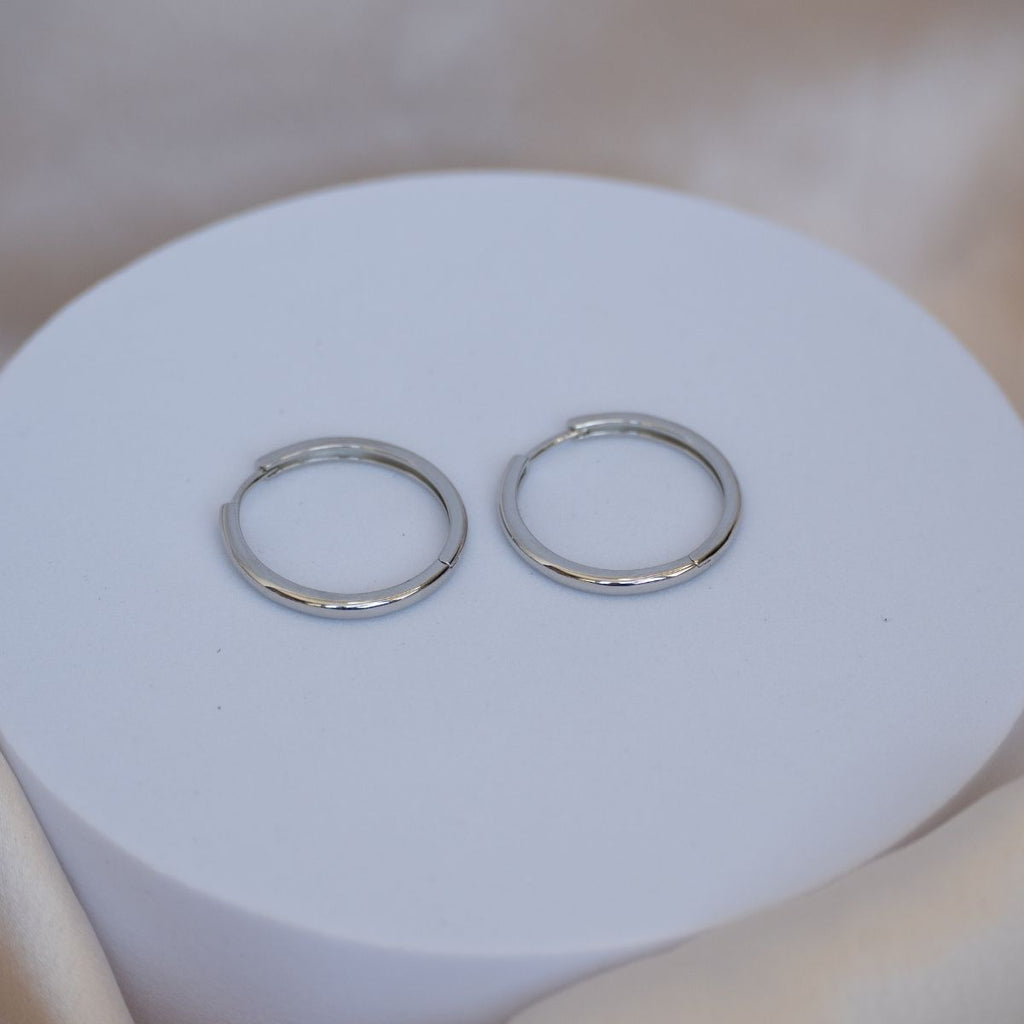 22mm Silver Huggy earrings - Terciany 