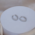 Silver Solid Oval hoops - Terciany 