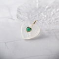 White Quartz Semi Precious stone Heart Pendant - Terciany 