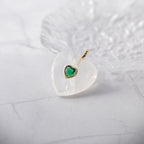 White Quartz Semi Precious stone Heart Pendant - Terciany 