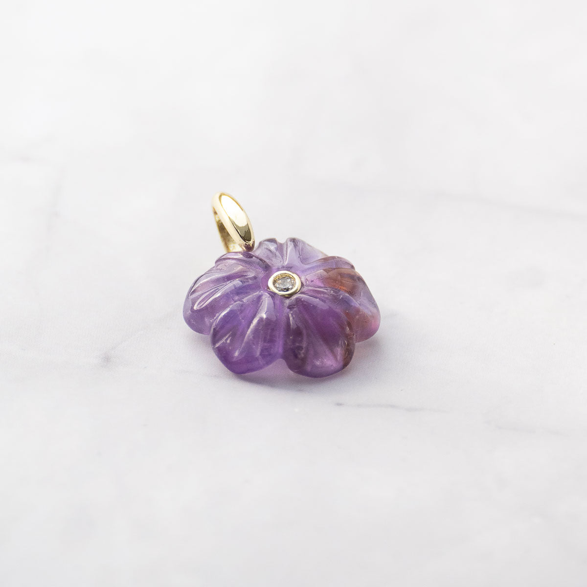 Purple Amethyst Semi Precious stone Pendant