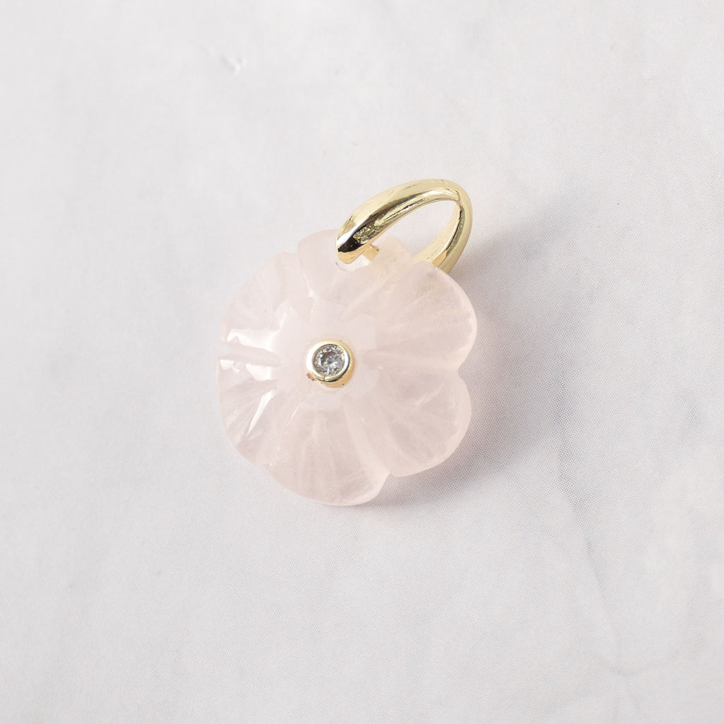 Rose Quartz Semi precious stone Pendant
