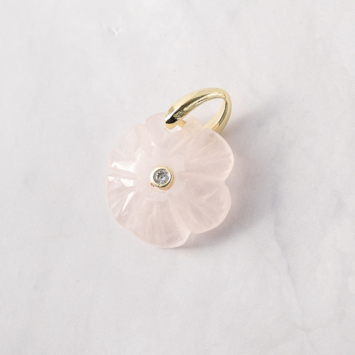Rose Quartz Semi precious stone Pendant