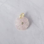 Rose Quartz Semi precious stone Pendant - Terciany 