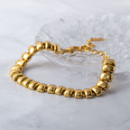 Gold Rectangular stack bracelet - Terciany 