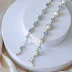 Blue Topaz rectangular bracelet - Terciany 