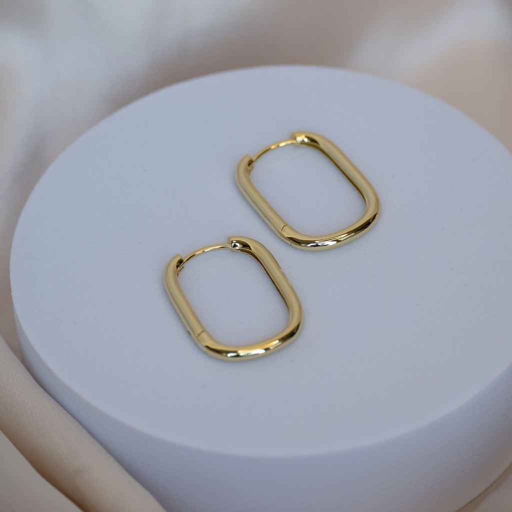 Large Paperclip Huggy earrings - Terciany 