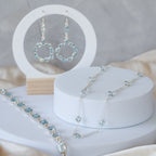 Blue Topaz Semi Precious stone necklace - Terciany 