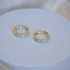 Gold Huggy earrings - Terciany 