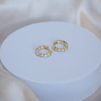 Gold Huggy earrings - Terciany 