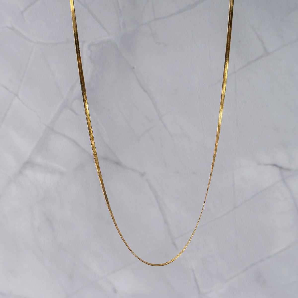 2mm Herringbone necklace
