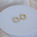 Gold Huggy earrings - Terciany 