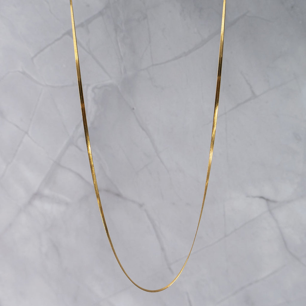 2mm Herringbone necklace