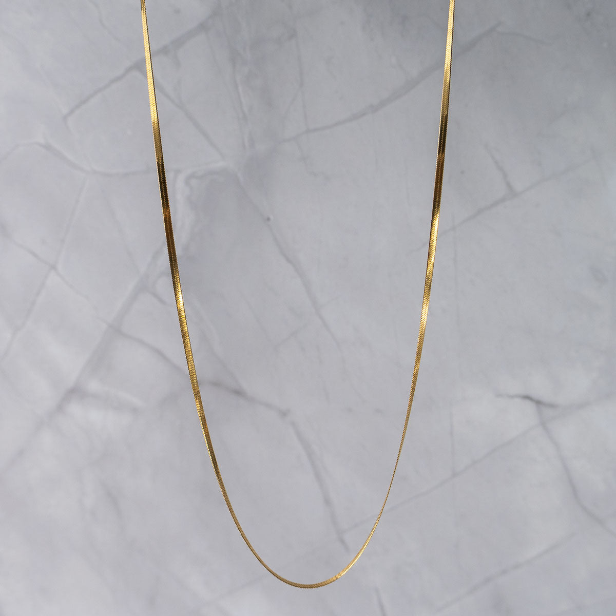 2mm Herringbone necklace