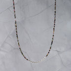Tourmaline pearl mix necklace - Terciany 